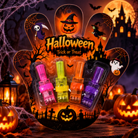 4-Pack Spooky Halloween LED Finger Projection Lights