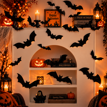 3D Backlit Halloween Bats
